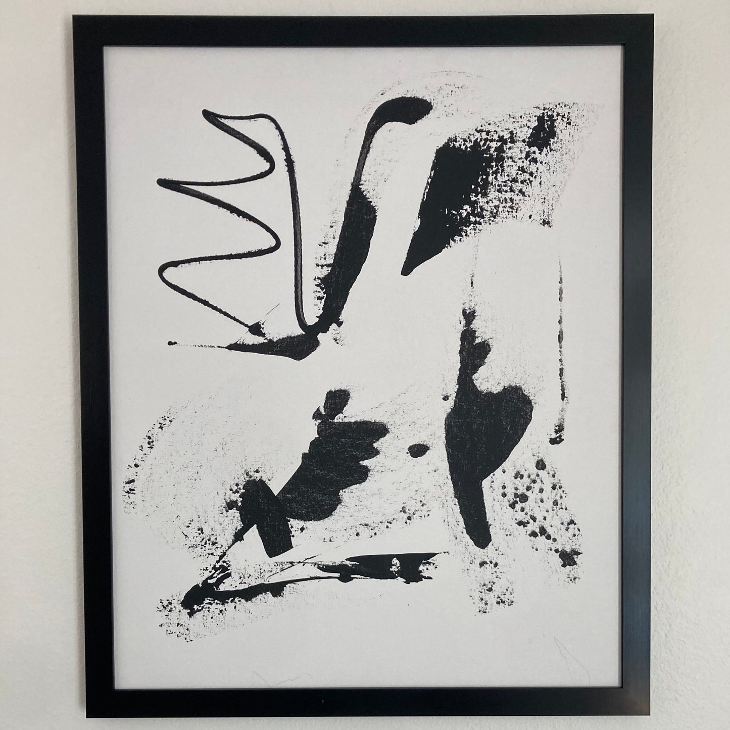 Black Swan - 24x30" Original Painting Framed